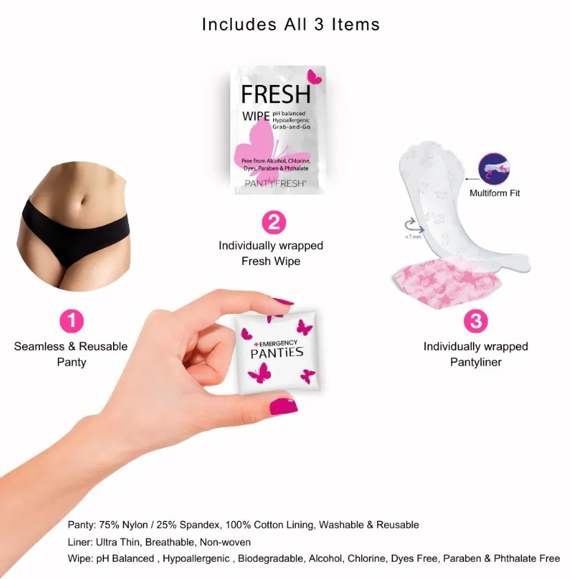 3 in 1 Emergency Panties Kit