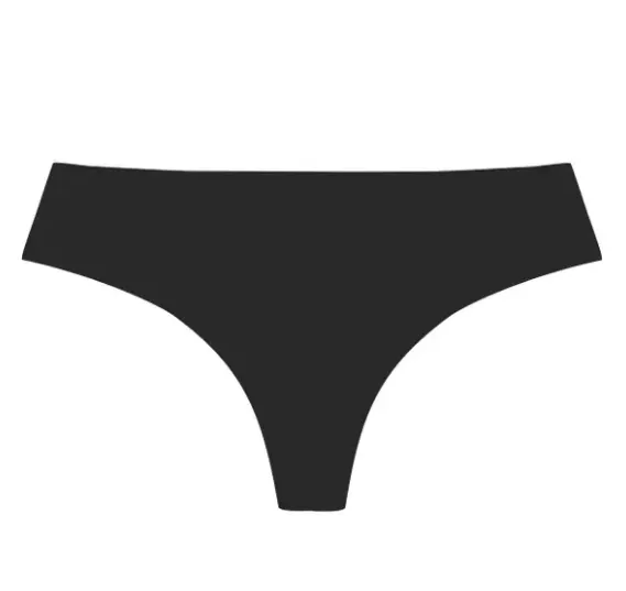Bare With Me Signature Seamless Thong - Onyx