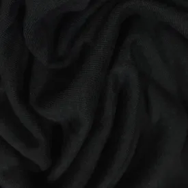 Black Bamboo/Spandex Feather Jersey Fabric - 150 GSM