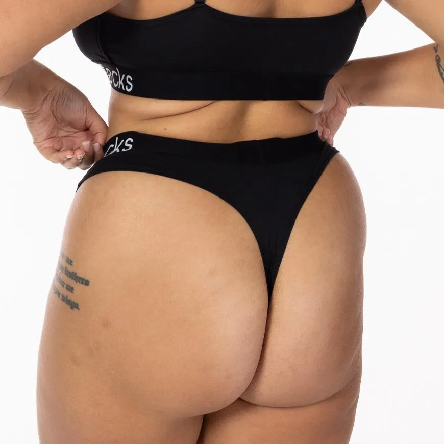 Black Modal Thong