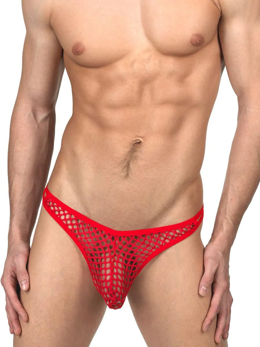 Breezy Fishnet Thong