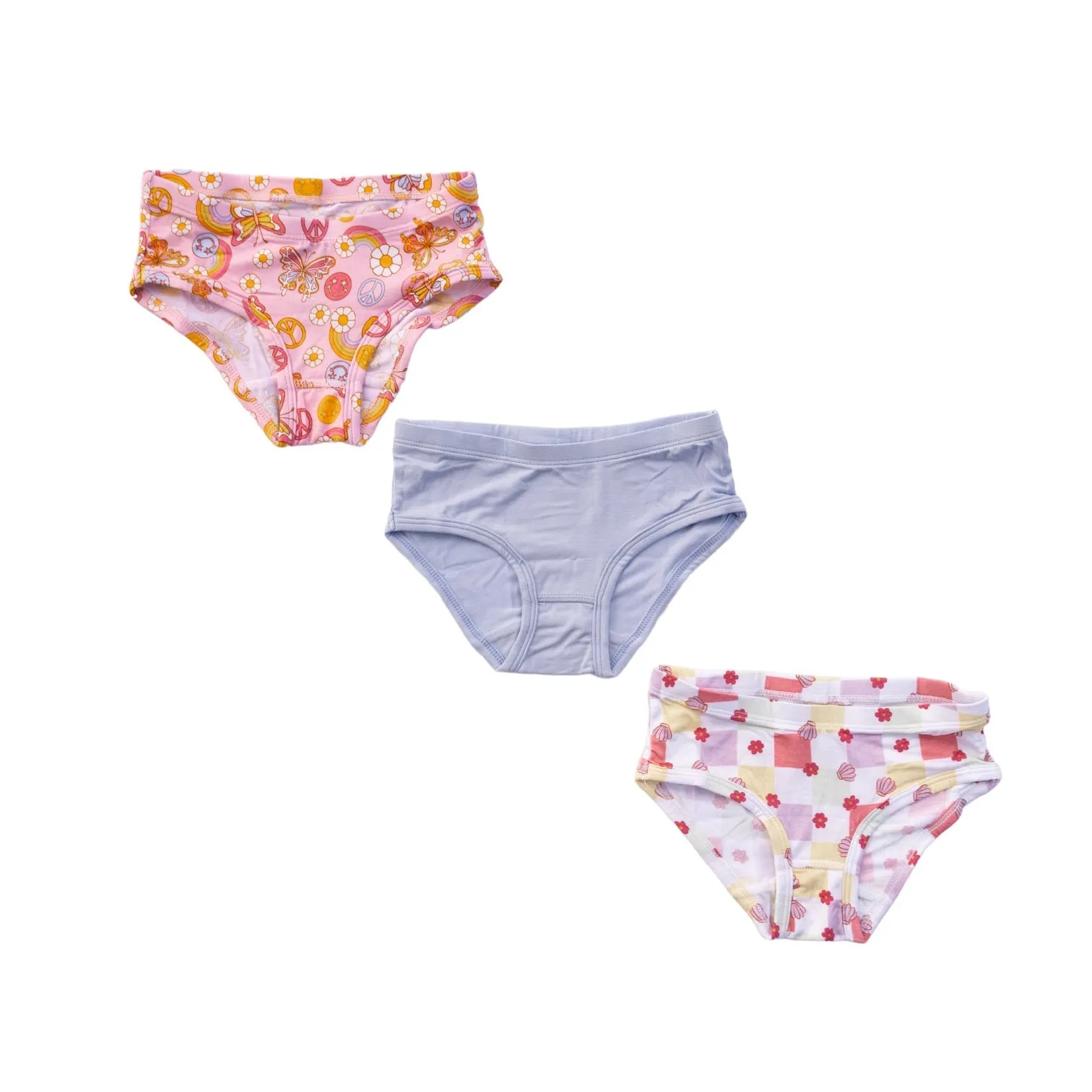 Butterfly Checkers Dream Girl's Brief Set
