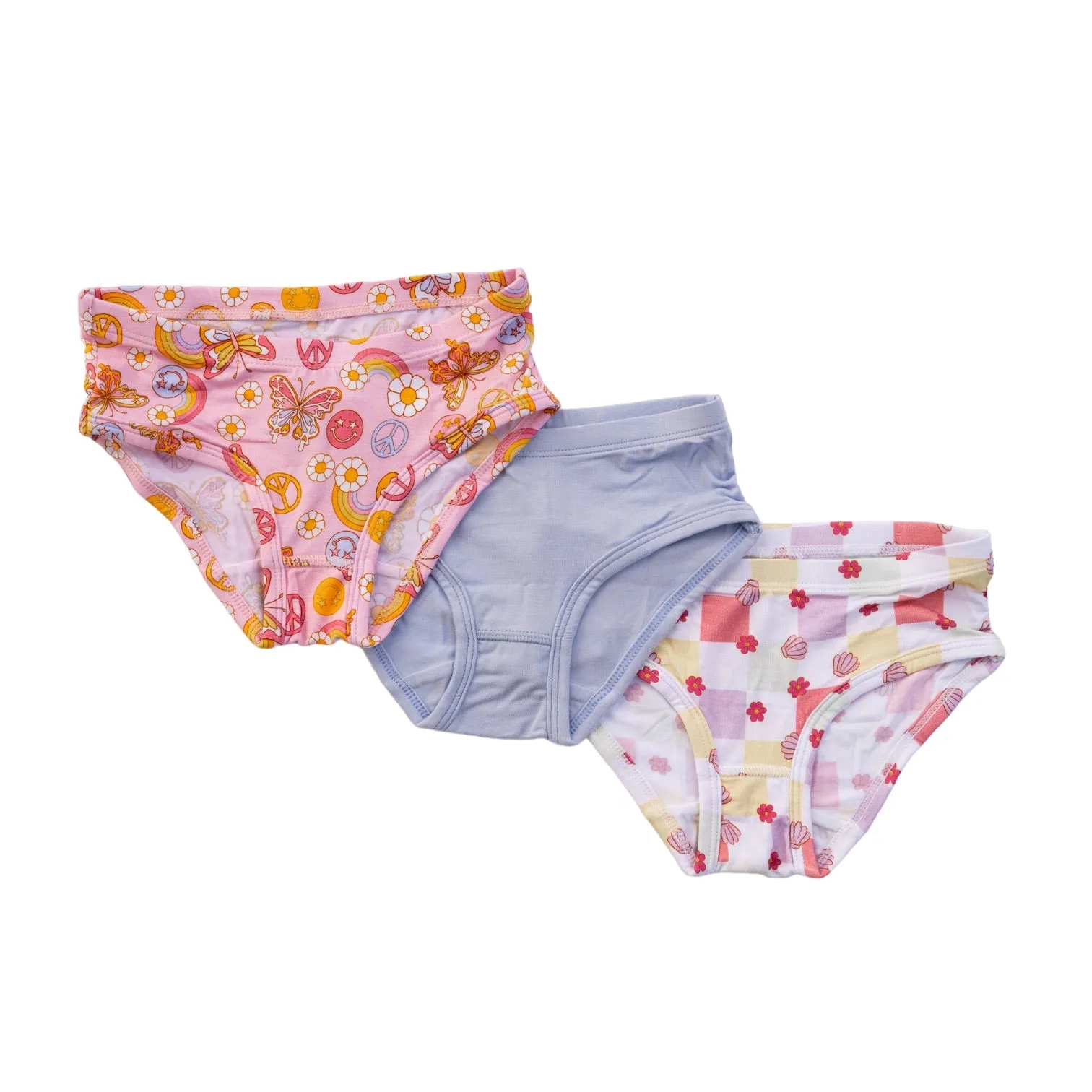 Butterfly Checkers Dream Girl's Brief Set