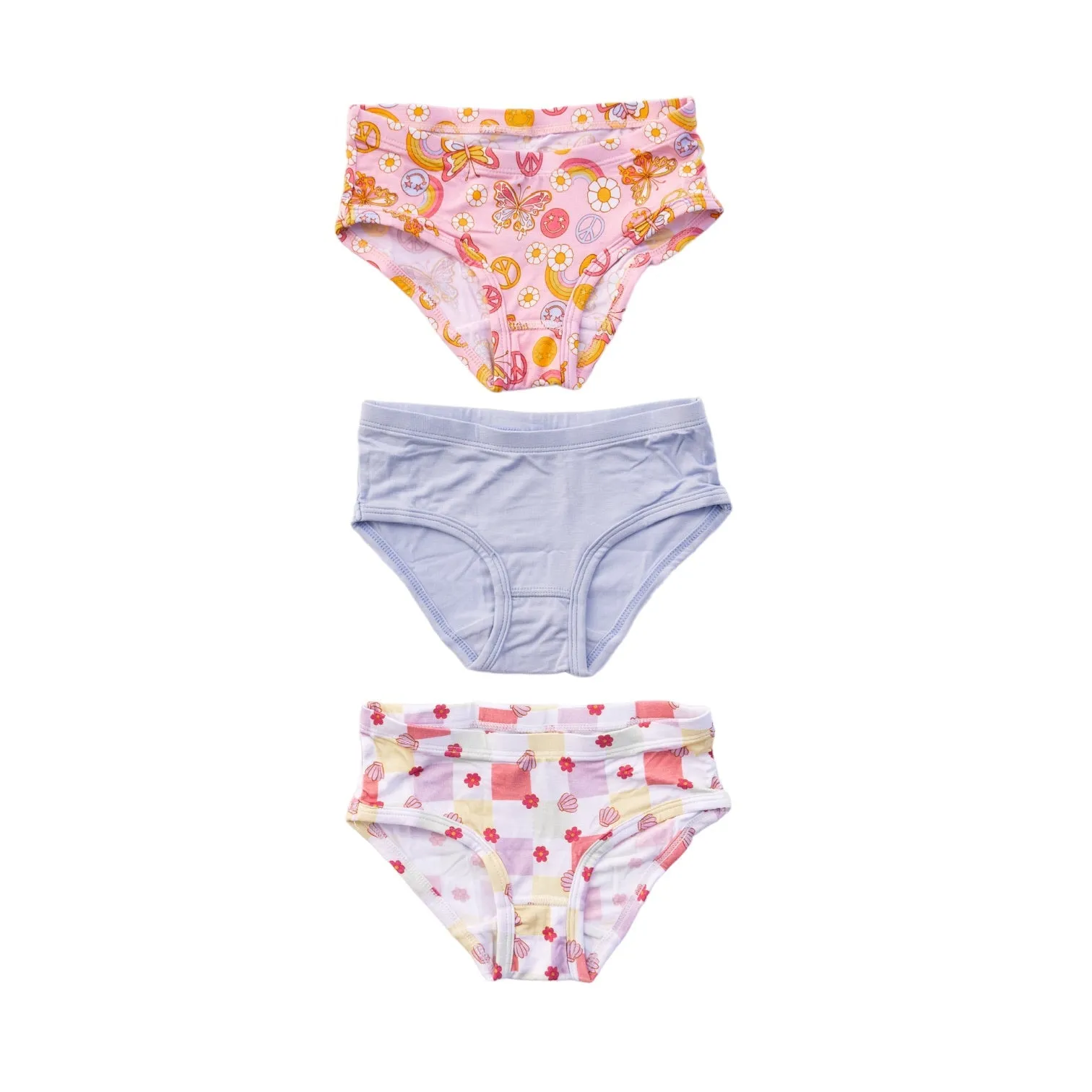Butterfly Checkers Dream Girl's Brief Set