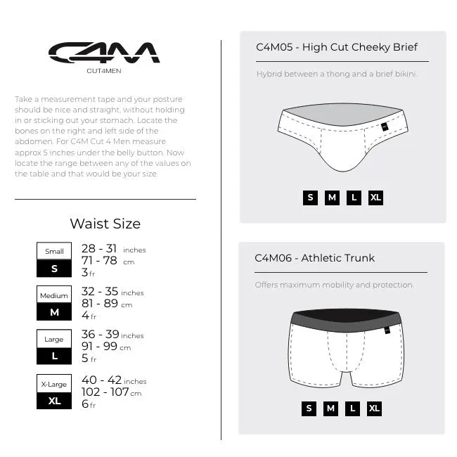 C4M Pouch Enhancing Men's Thong Provocative - Skin