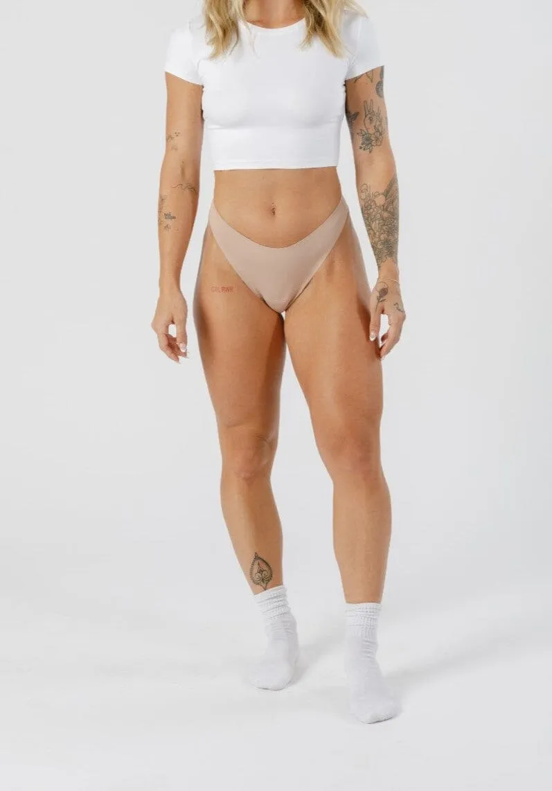 Cameltoe Coverage Thong Latte 3-Pack