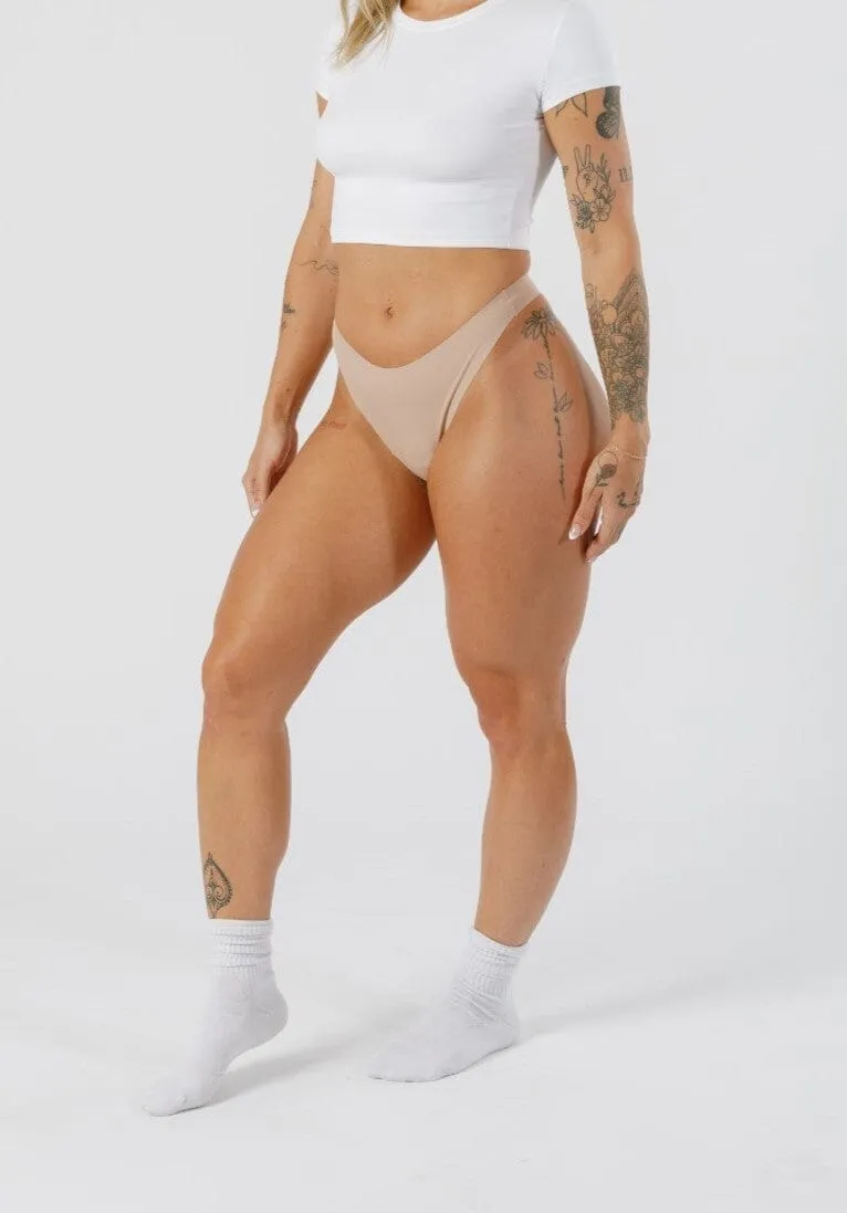 Cameltoe Coverage Thong Latte 3-Pack