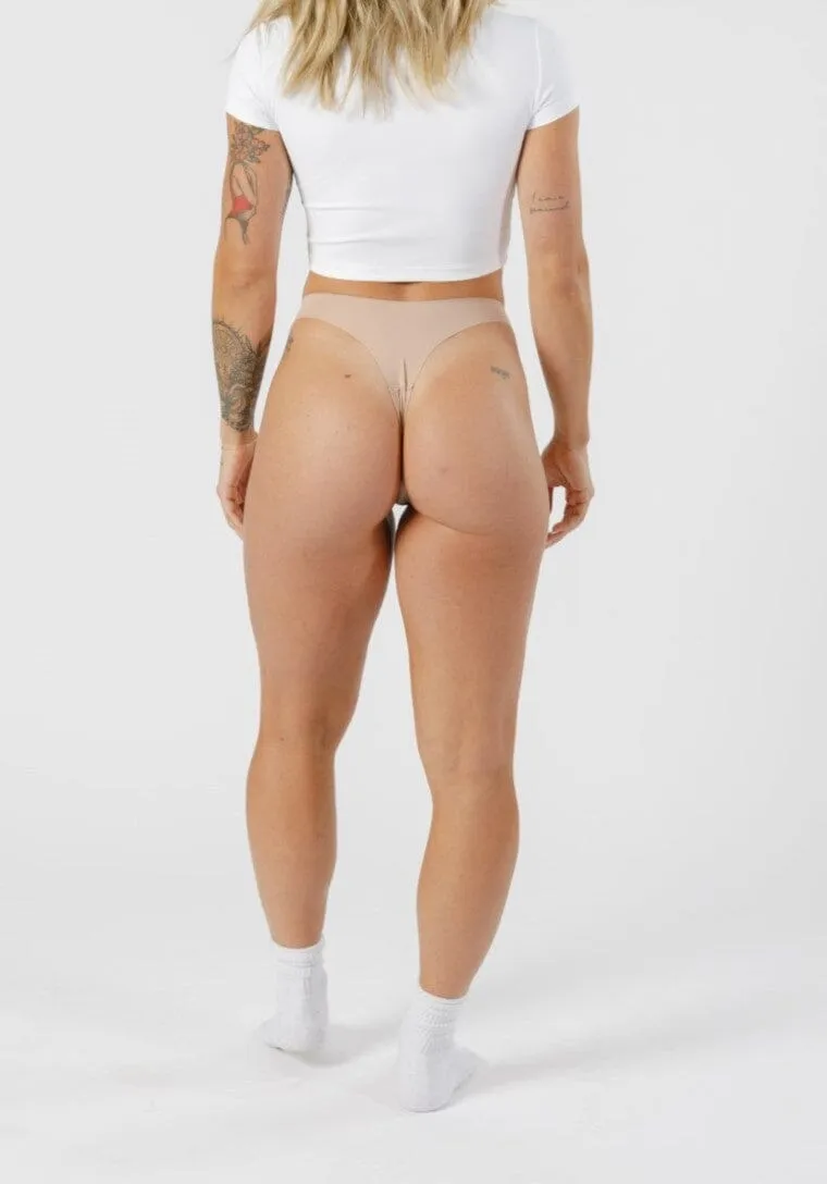 Cameltoe Coverage Thong Latte 3-Pack