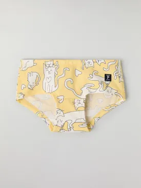 Cat Print Girls Hipster Briefs