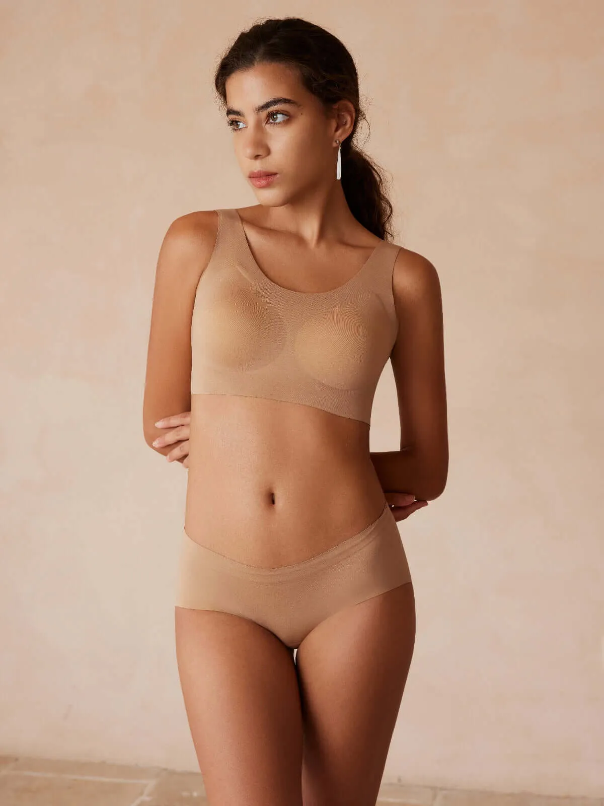 Cloud-Like Seamless U-Neck Bra & Panty Set