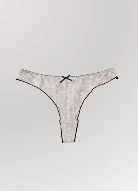 Cotton Candy Thong Heather Grey