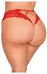 Crotchless Lace Tanga
