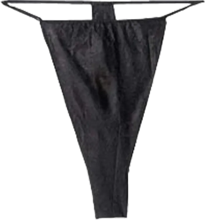 Disposable Black Men's Thong