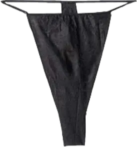 Disposable Black Men's Thong