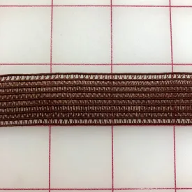 Elastic Invisible Mesh 7/8-inch Dark Chocolate