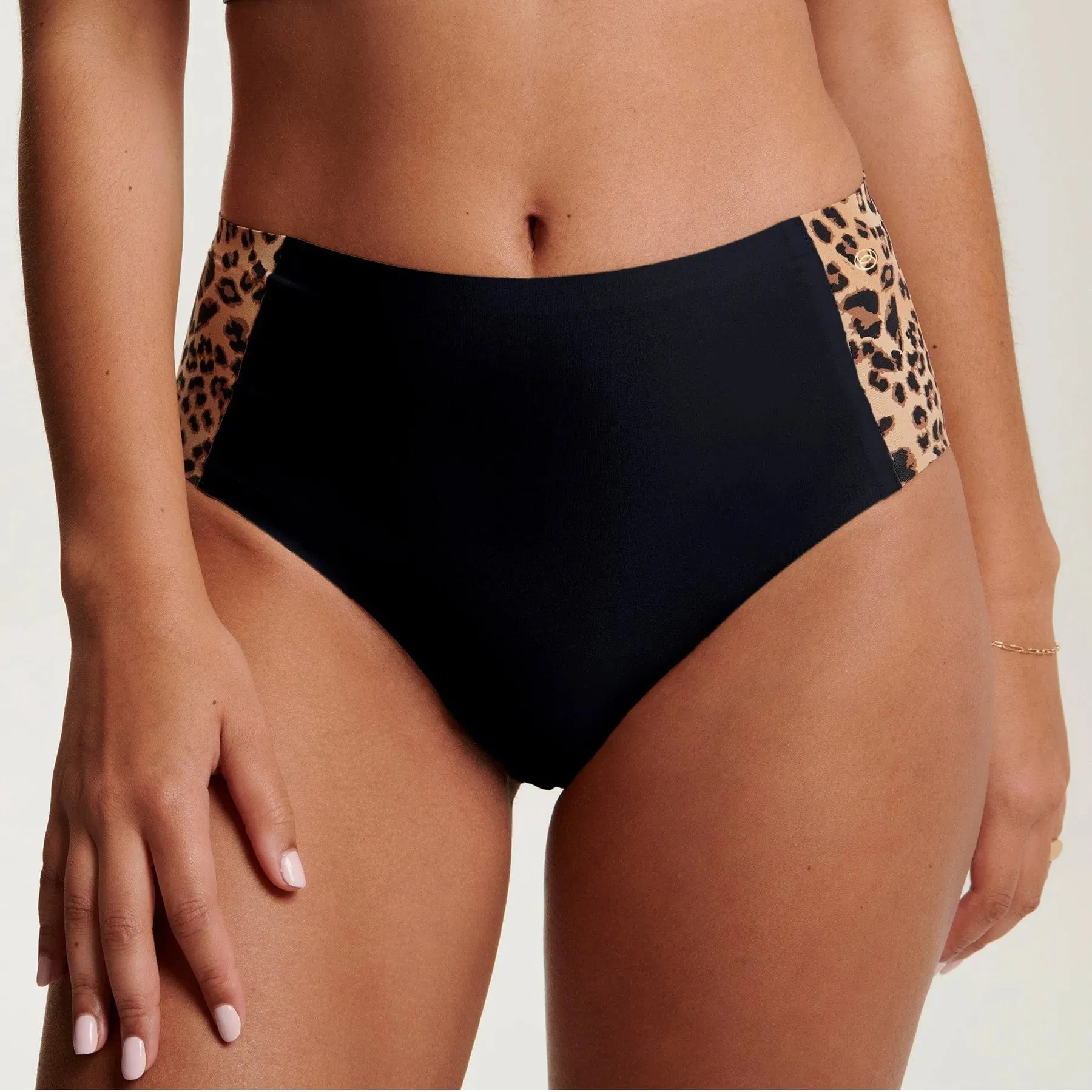 EVELYN BOBBIE SEAMLESS HIGH-WAISTED RETRO BIKINI