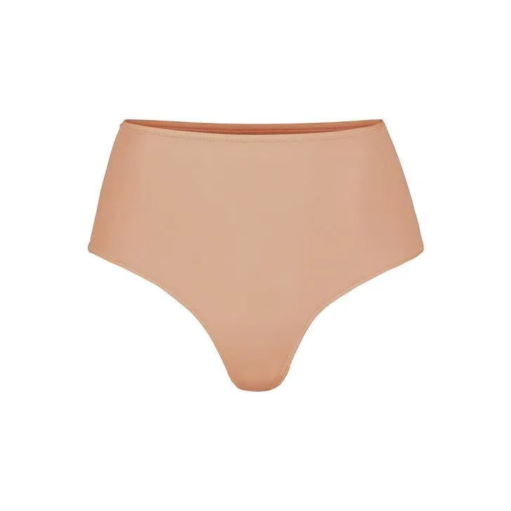 FITS EVERYBODY HIGH WAISTED THONG | OCHRE