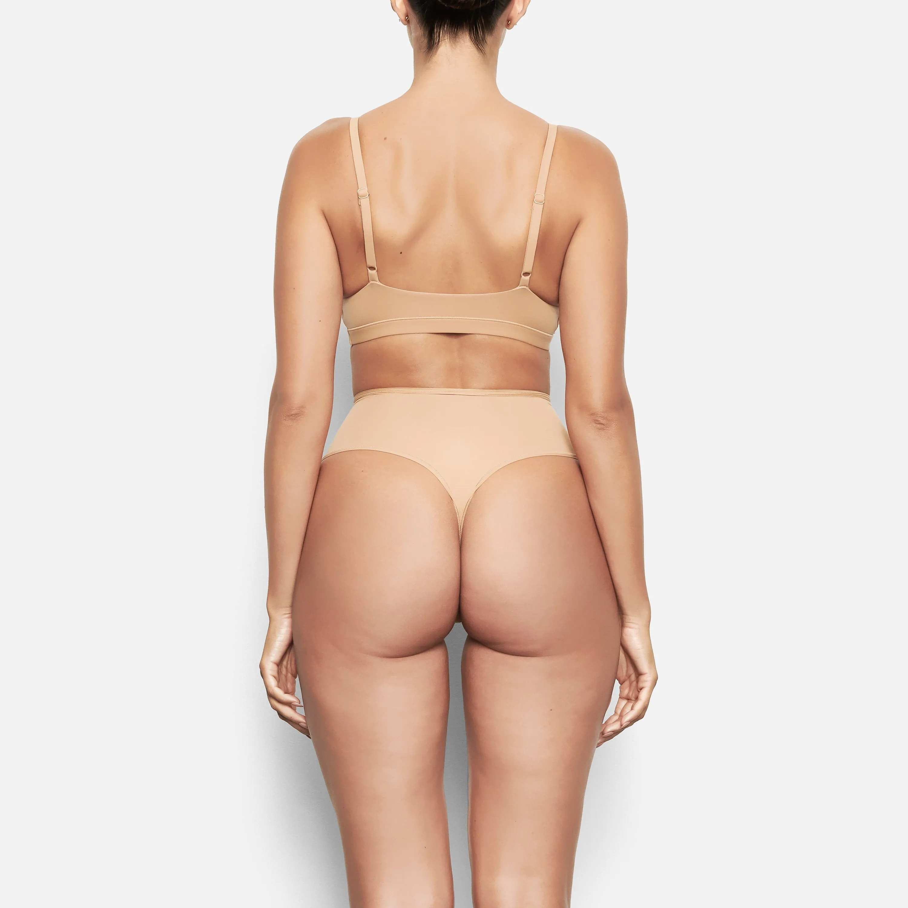 FITS EVERYBODY HIGH WAISTED THONG | OCHRE