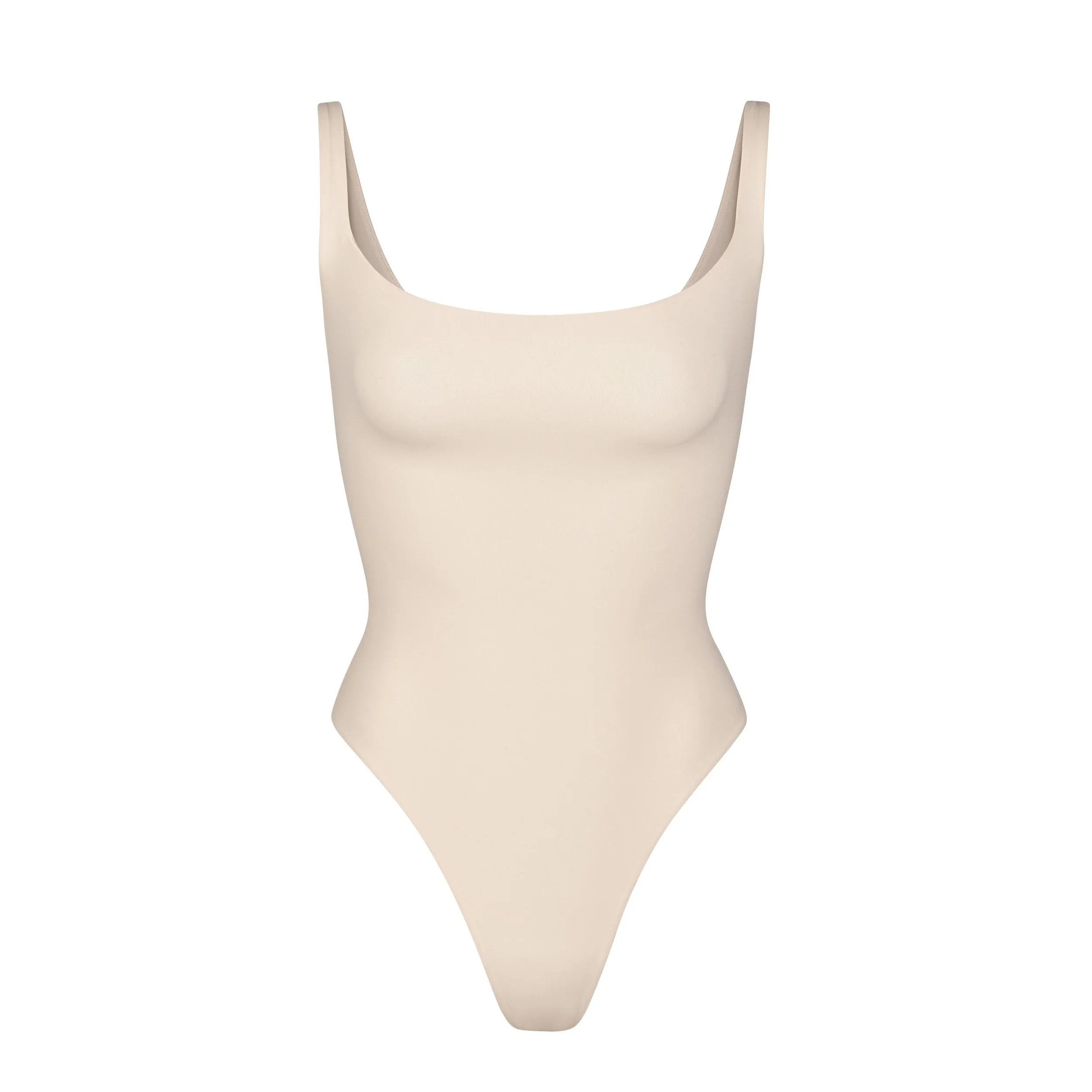 FITS EVERYBODY SQUARE NECK BODYSUIT | SAND