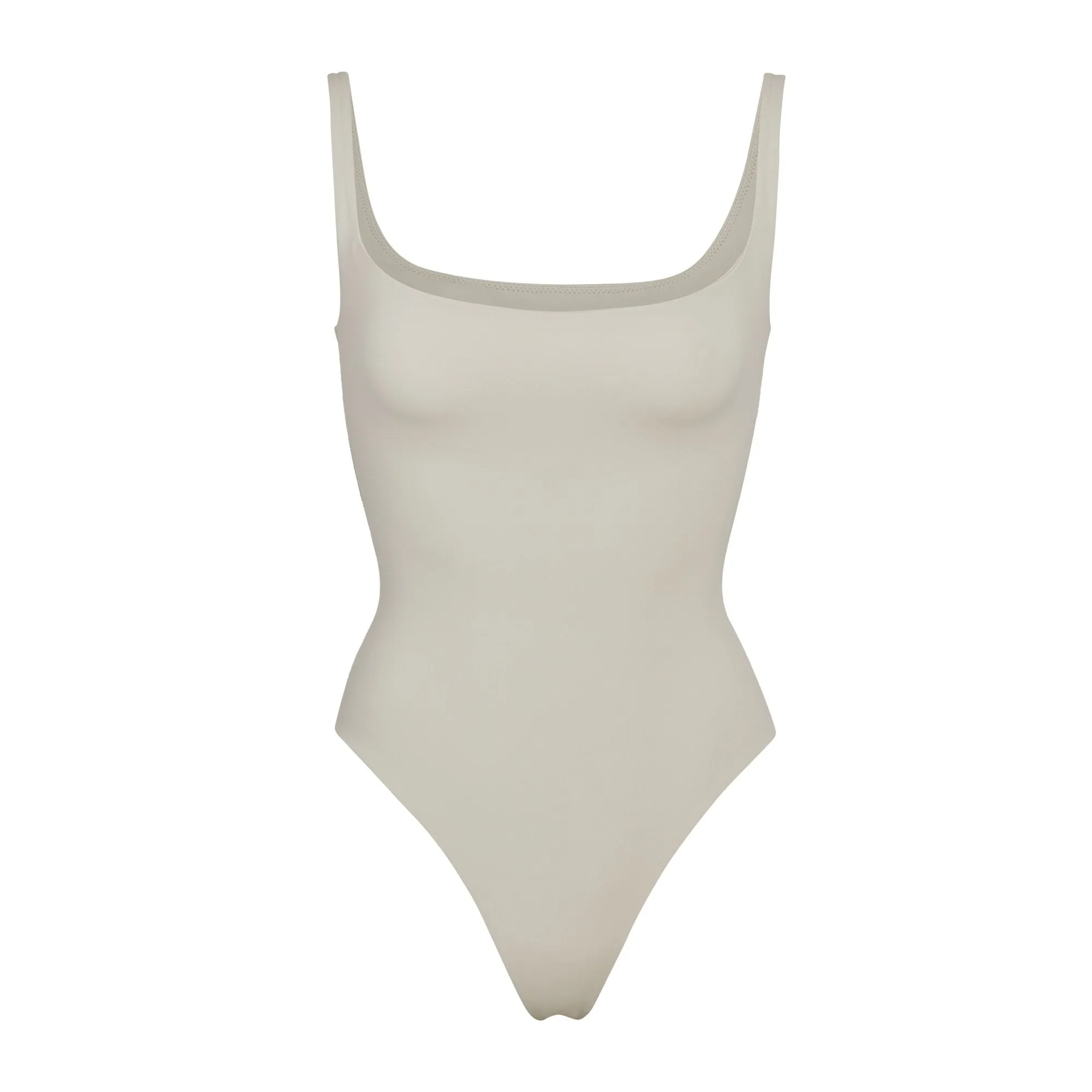 FITS EVERYBODY SQUARE NECK BODYSUIT | TALC