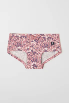 Floral Print Girls Hipster Briefs