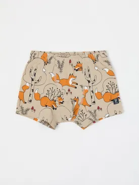 Fox Print Boys Boxers