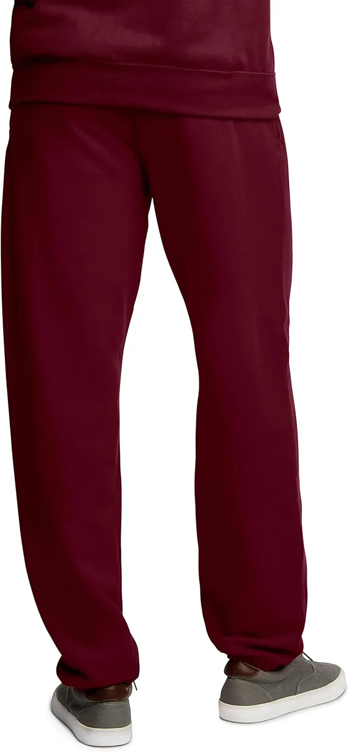 Fruit of the Loom Eversoft Fleece Elastic Bottom Sweatpants with Pockets, Relaxed Fit, Moisture Wicking, Breathable