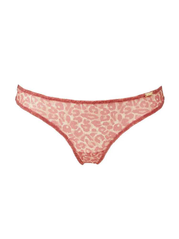 Glossies Leopard Thong