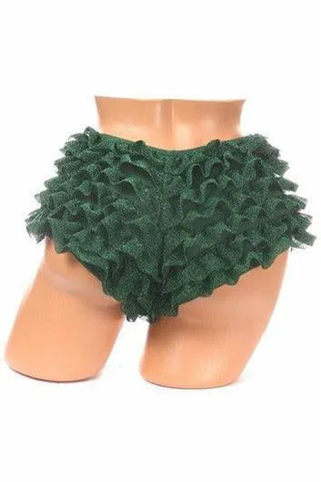 Green Glitter Ruffle Panty