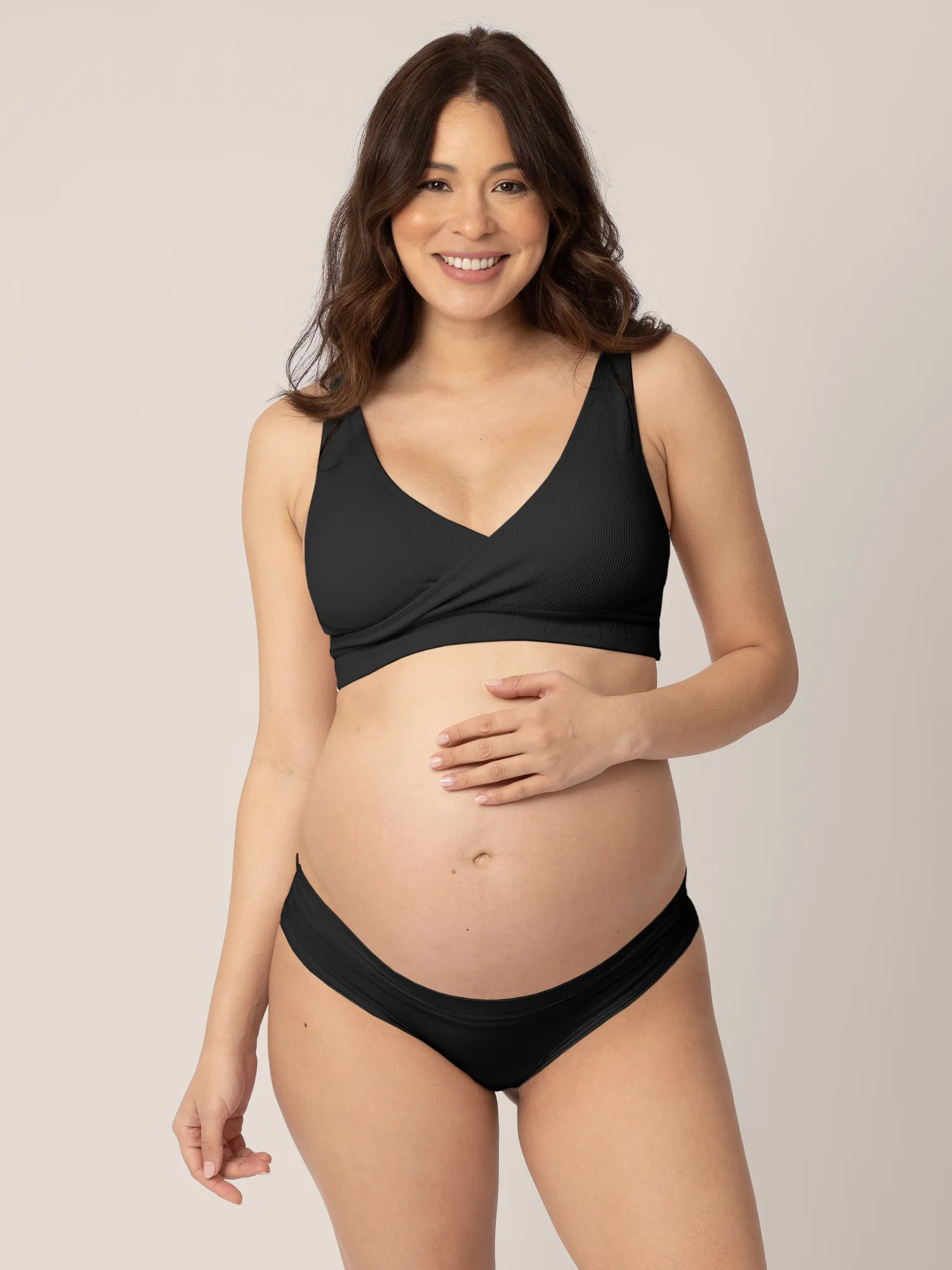 Grow with Me™ Maternity & Postpartum Thong | Black