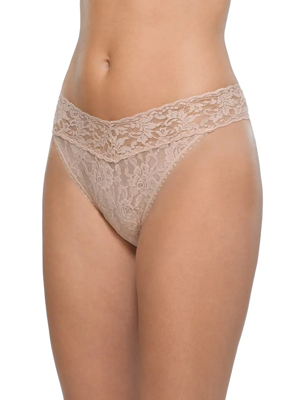 Hanky Panky Signature Lace Original Rise Thong - Chai
