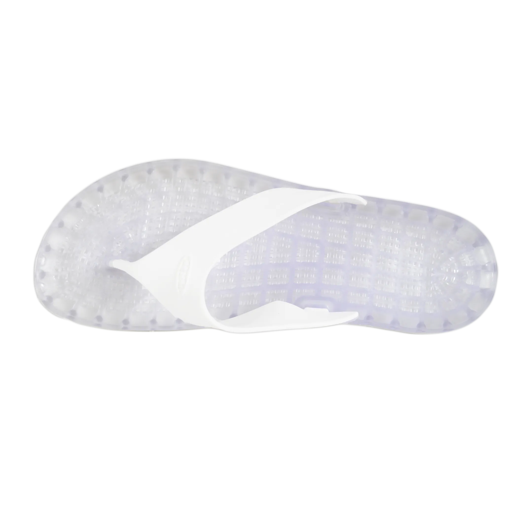 Ibiza - Clear Thong Sandal - White