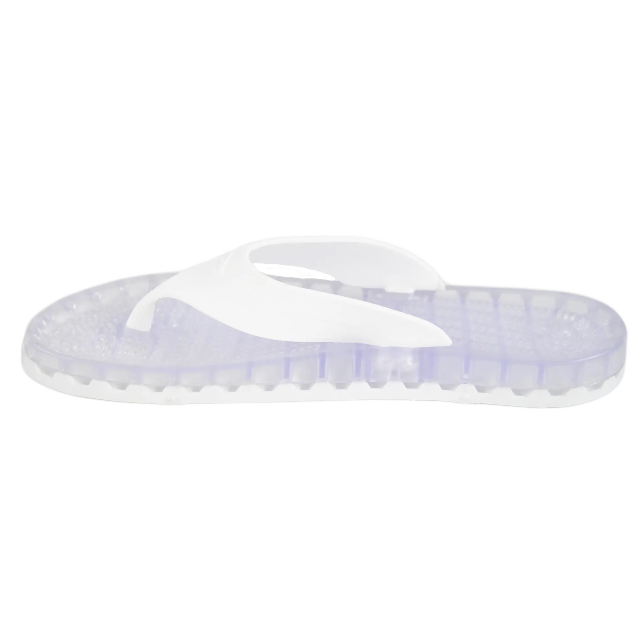 Ibiza - Clear Thong Sandal - White