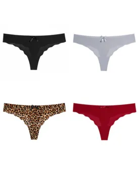 Ice Seamless Low Waist Skinny Thong Panties