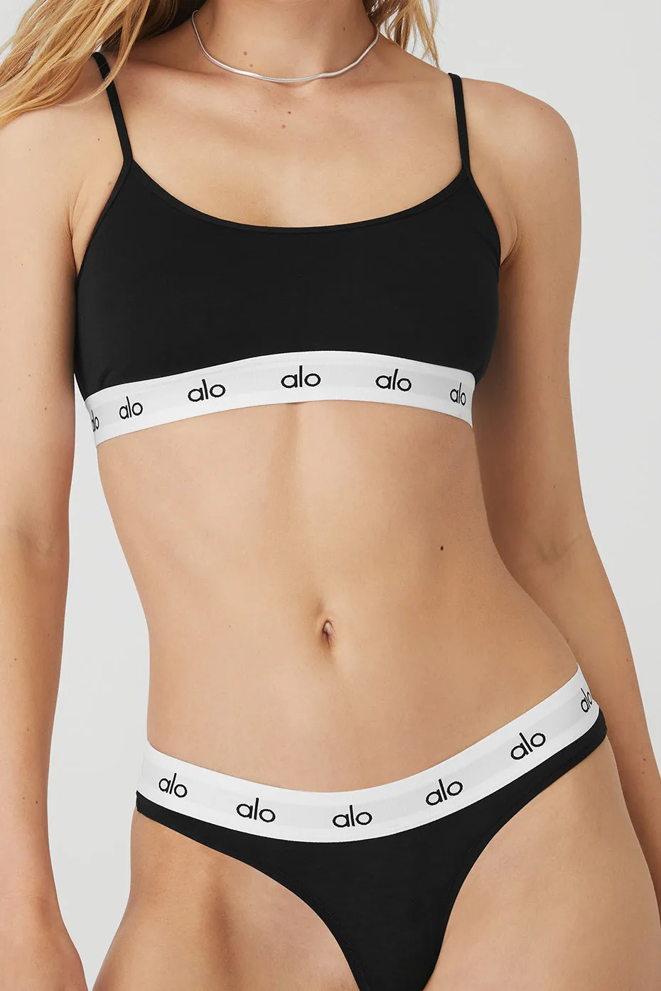 Icon French Cut Thong - Black