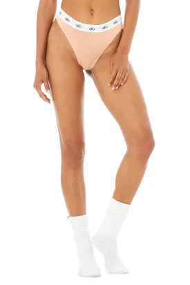 Icon High-Cut Thong - Peachy Glow
