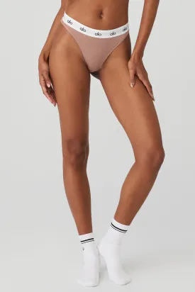 Icon High-Cut Thong - Smoky Quartz