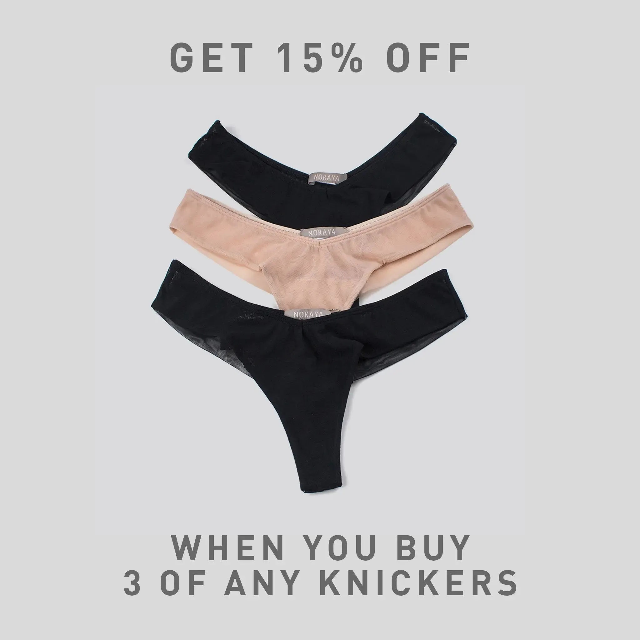 I.D. Line Fine Mesh Black V-Thong