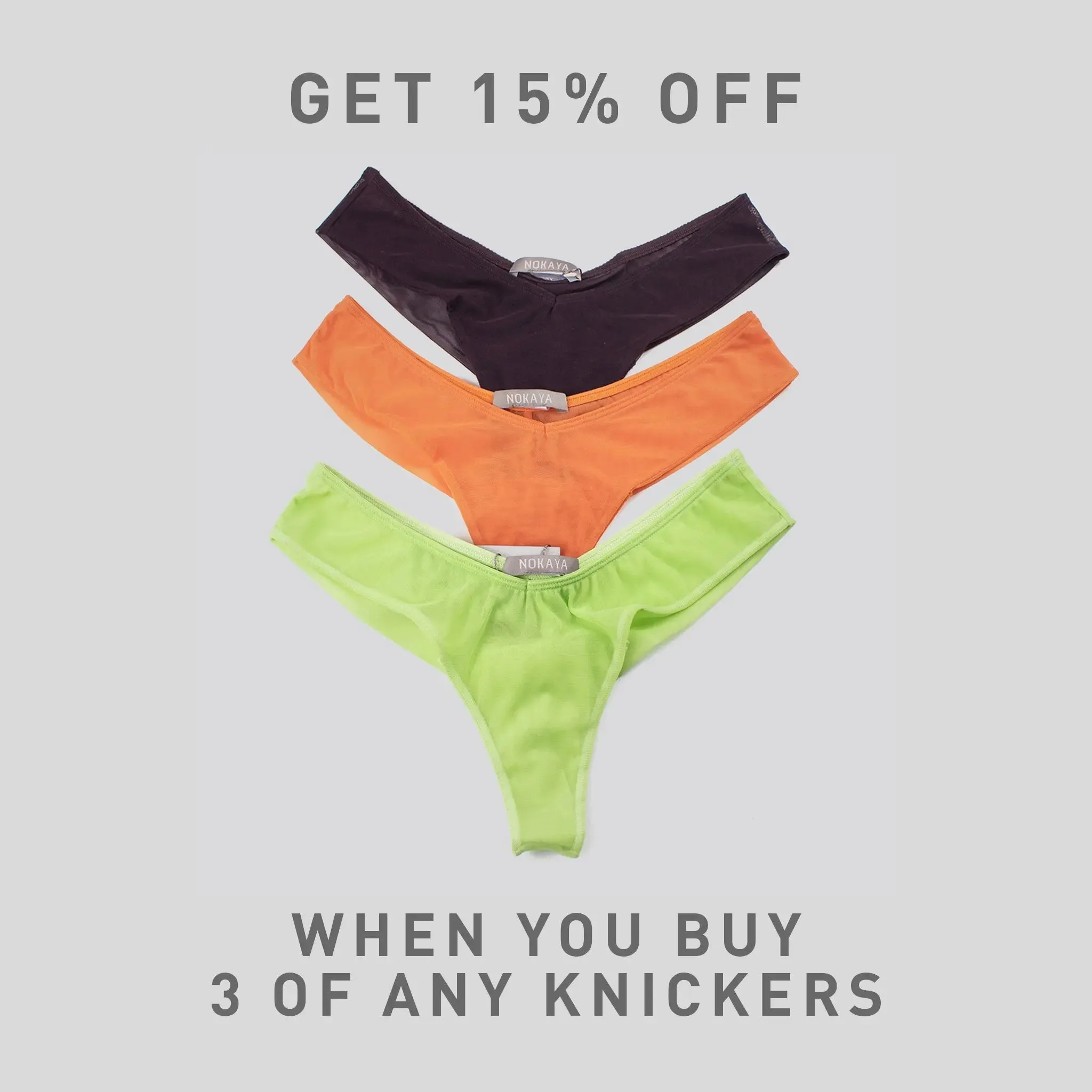 I.D. Line Fine Mesh Green V-Thong