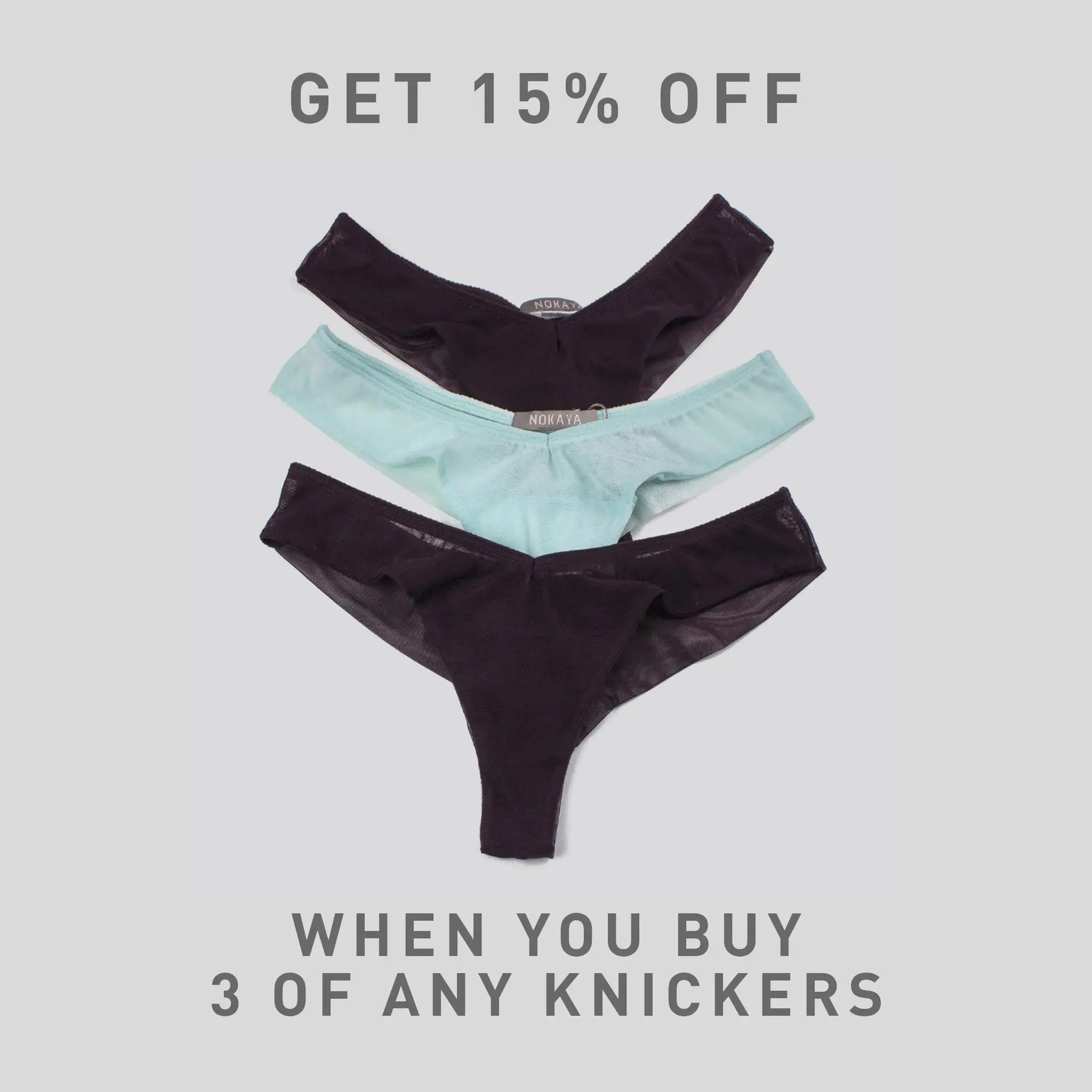 I.D. Line Fine Mesh Mint Cream V-Thong