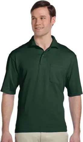 Jerzees 5.6 oz., 50/50 Jersey Pocket Polo with SpotShield (436P) OXFORD