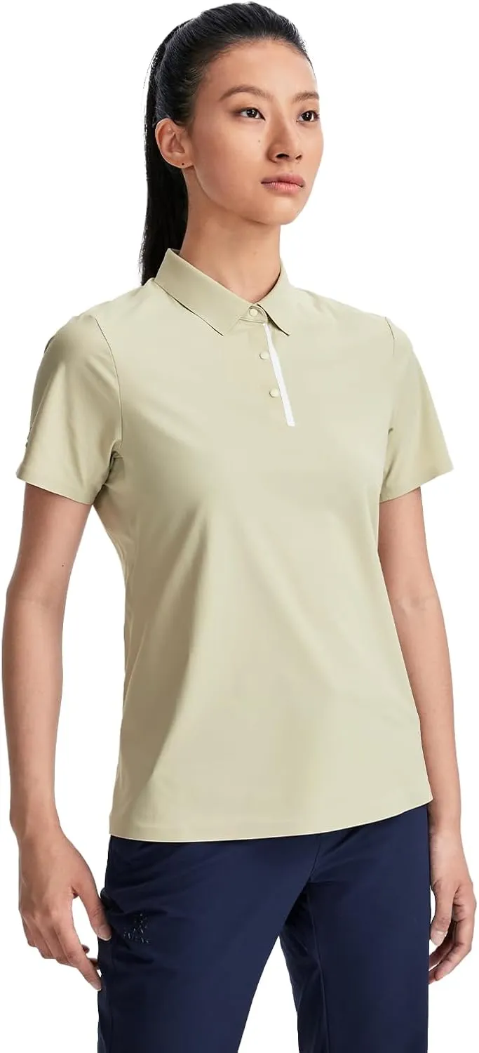 KAILAS Women's UPF 50  UV Sun Protection Short Sleeve Polo Shirts in Classic Fit