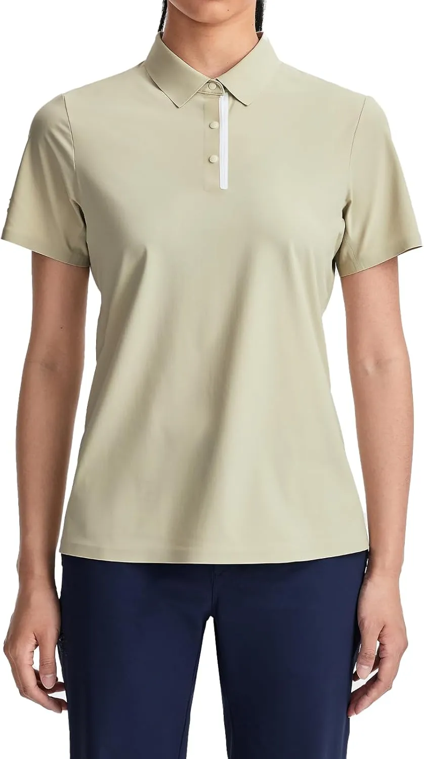 KAILAS Women's UPF 50  UV Sun Protection Short Sleeve Polo Shirts in Classic Fit