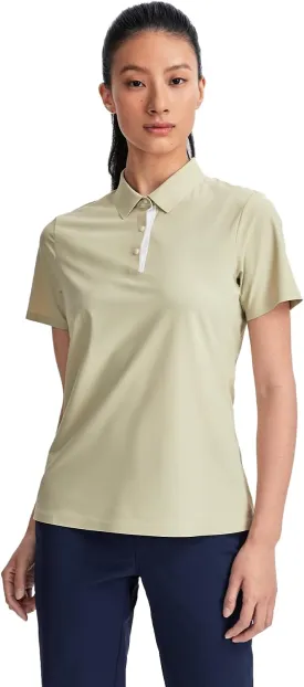 KAILAS Women's UPF 50  UV Sun Protection Short Sleeve Polo Shirts in Classic Fit