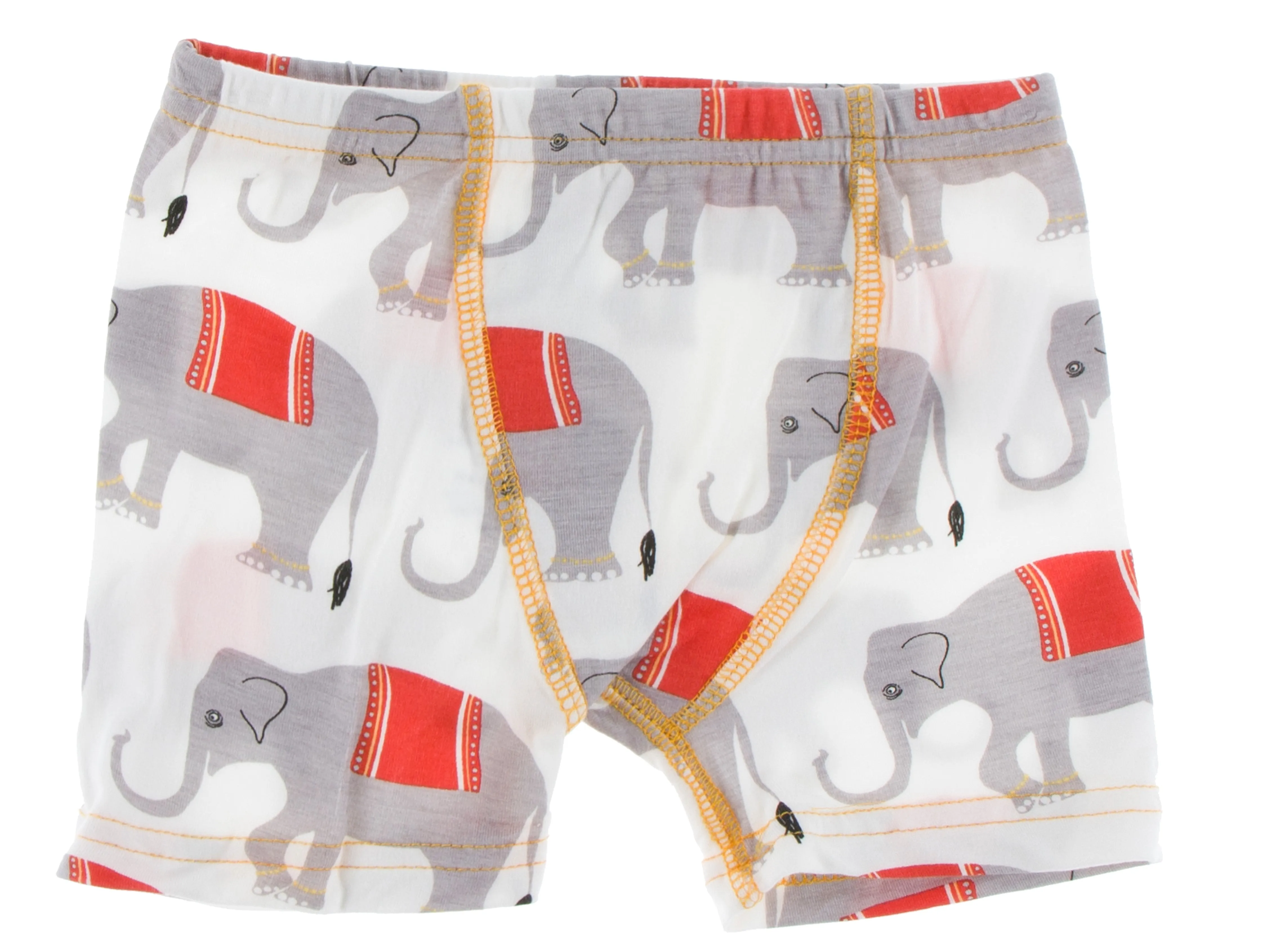 KicKee Pants Spring Sky Tiger & Natural Indian Elephant Boxer Brief Set