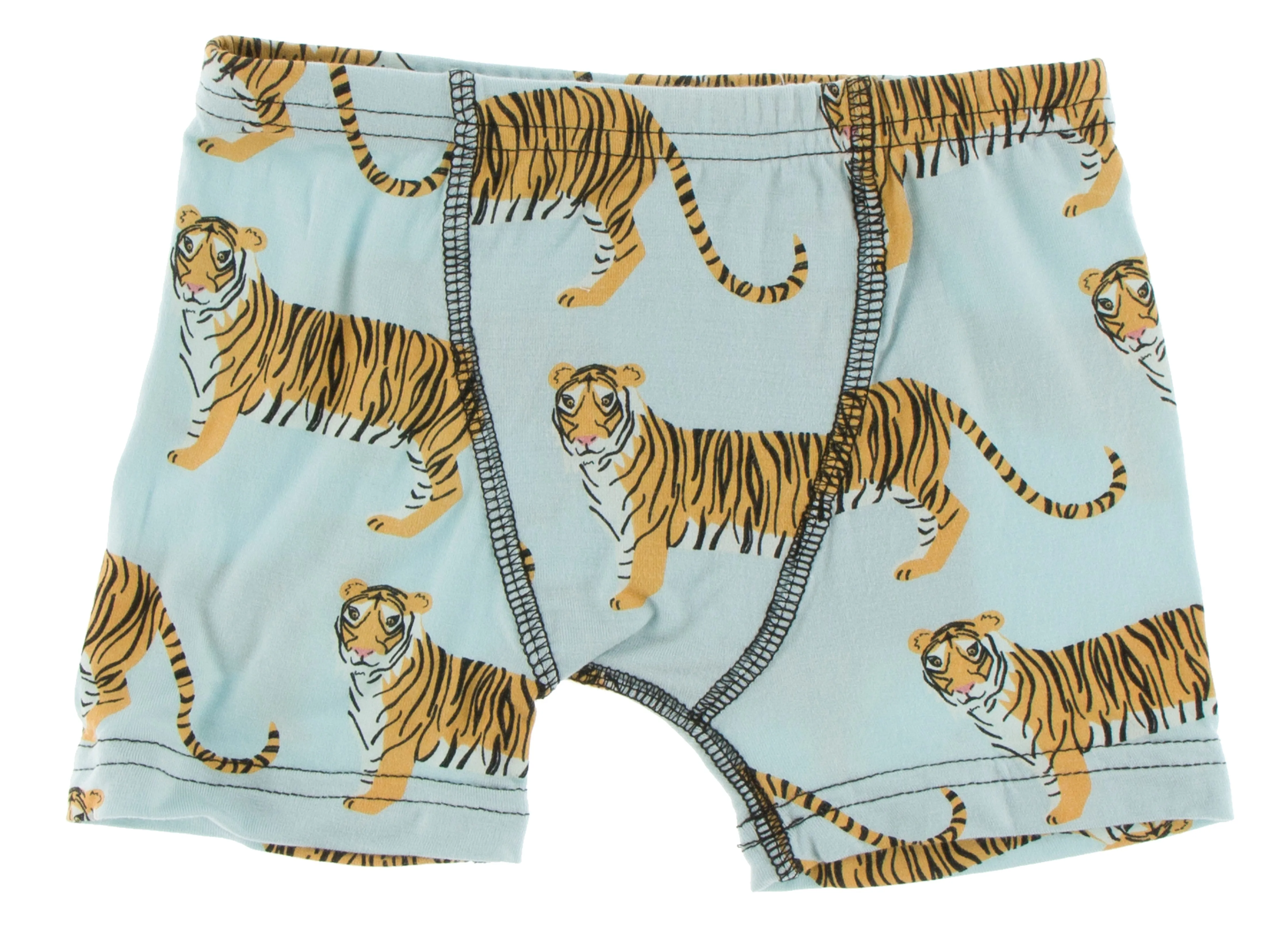 KicKee Pants Spring Sky Tiger & Natural Indian Elephant Boxer Brief Set