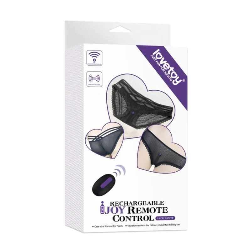 LOVETOY Wireless Vibration Strap on Jump Egg Lace Panty Underwear