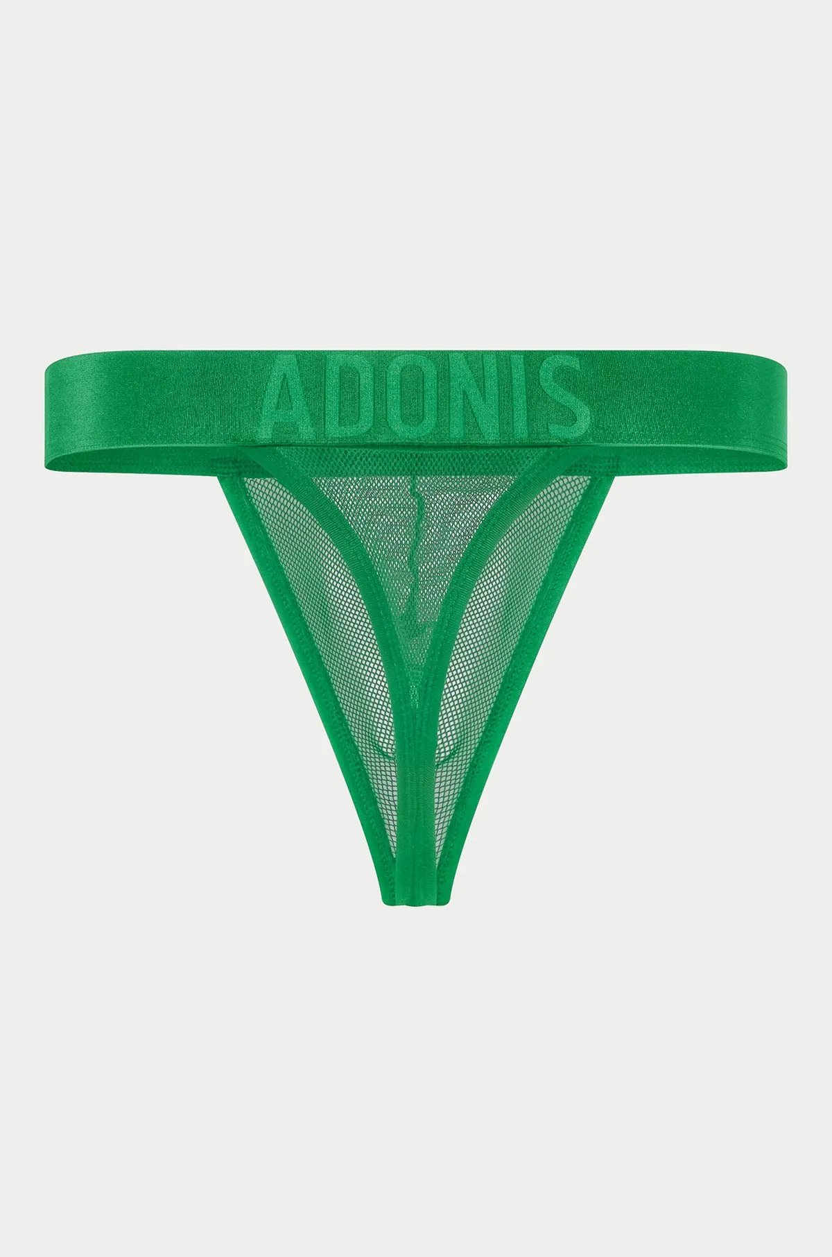 Luxe Mesh Green Thong