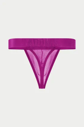 Luxe Mesh Purple Persuasion Thong