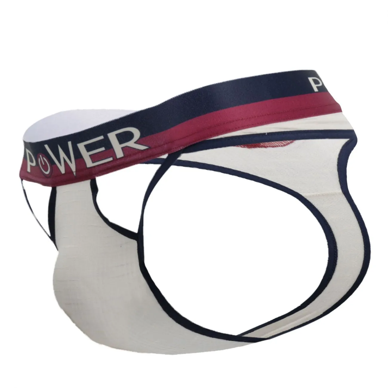 Male Power 237-246 French Terry Cutout Thongs Color Ivory